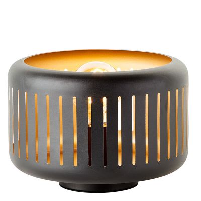 Industrialna lampa stołowa czarna, Veronika, z przełącznik