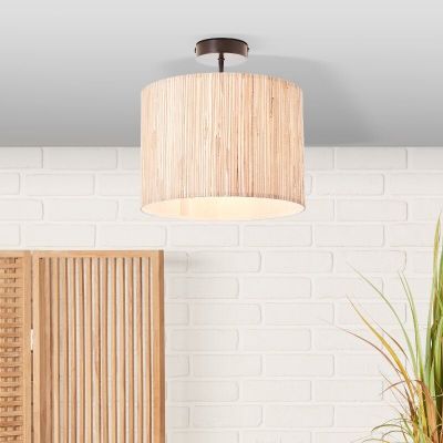 Rustykalna lampa sufitowa beżowa, Wenda
