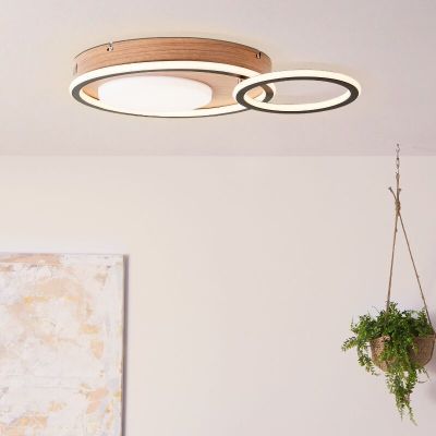 Nowoczesny plafon sufitowy czarny, Georgios, 48W, 3000K LED