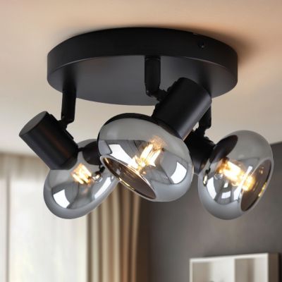 Design spot sufitowy czarny, Tanju