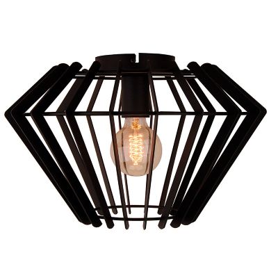 Industrialna lampa sufitowa czarna, Annabel