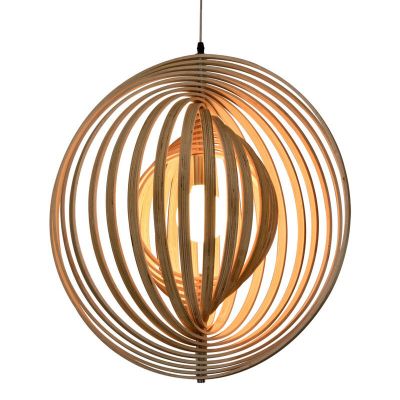 Drewniana lampa wisząca, Chislaine