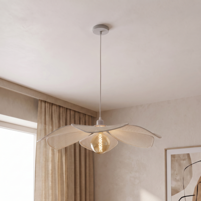 Industrialna lampa wisząca biała, Calvin