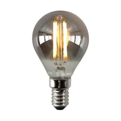 Ściemnialna żarówka LED Olucia E14, P45, 3w, przydymione szkło, 2200k