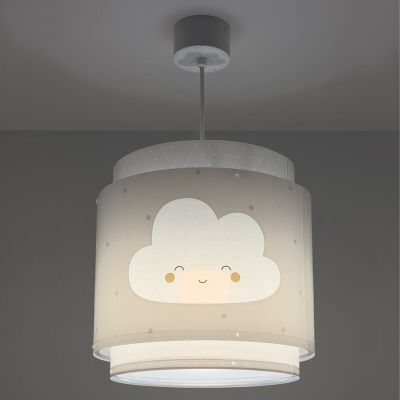 Szara lampa wisząca dla dzieci plastikowa, Dreams