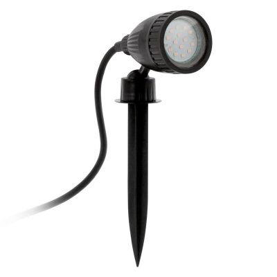 Plastikowa lampa dogruntowa czarna, Judy, IP44