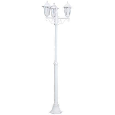 Aluminiowa klasyczna lampa zewnętrzna biała, Alieke, IP44