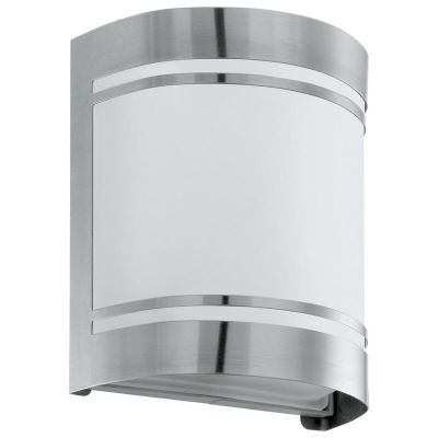 Szklana nowoczesna lampa zewnętrzna srebrna, Aartje, IP44