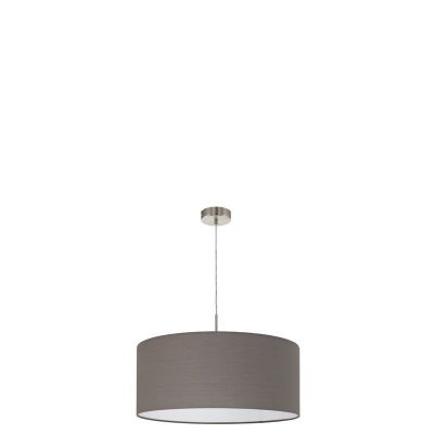 Tkanina nowoczesna lampa wisząca antracytowa, Abano