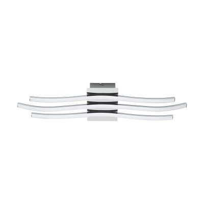 Plastikowa nowoczesna lampa sufitowa chromowana, Therese, 26W, 3000K LED