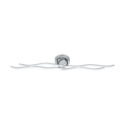 Plastikowa nowoczesna lampa sufitowa chromowana, Therese, 40W, 3000K LED