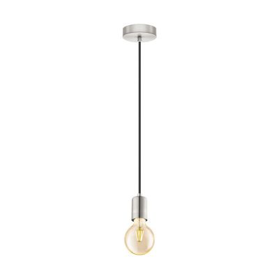Metalowa lampa wisząca niklowa, Christel