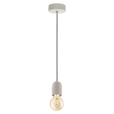 Metalowa lampa wisząca szara, Christel