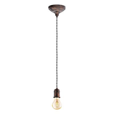 Metalowa vintage lampa wisząca miedziana, Christel