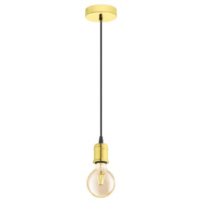 Metalowa vintage lampa wisząca mosiądz, Christel