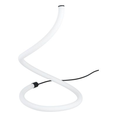 Plastikowa nowoczesna lampa stołowa czarna, Allal, 10W, 3000K LED, z przełącznik