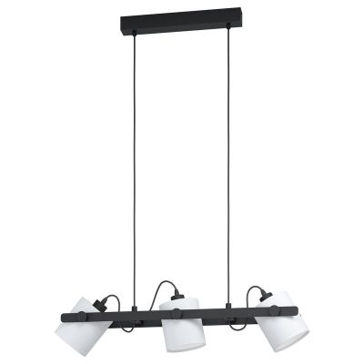 Drewniana lampa wisząca czarna, Kaspar