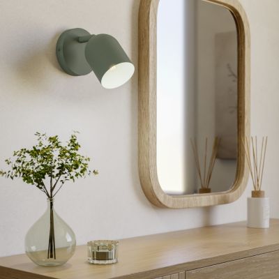 Stalowy vintage kinkiet zielony, Tjitte