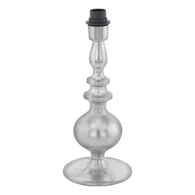 Aluminiowa design lampa stołowa bez abażur niklowa, Mason, z przełącznik