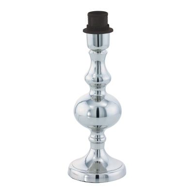 Stalowa design lampa stołowa bez abażur chromowana, Mason, z przełącznik