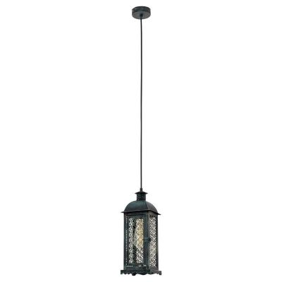 Metalowa retro lampa wisząca zielona, Abderrahman