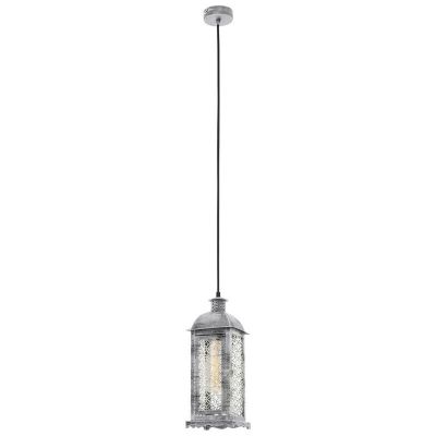 Metalowa retro lampa wisząca srebrna, Abderrahman