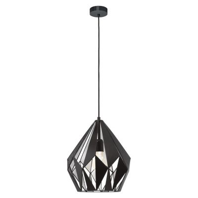 Metalowa design lampa wisząca czarna, Acri