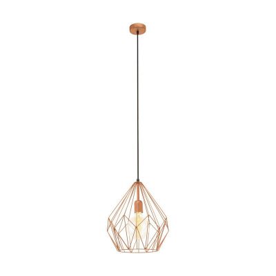 Metalowa industrialna lampa wisząca miedziana, Acri