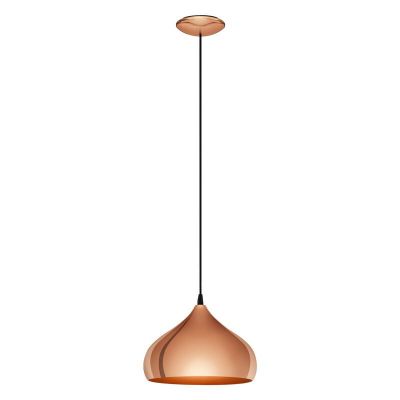 Metalowa retro lampa wisząca miedziana, Ancone