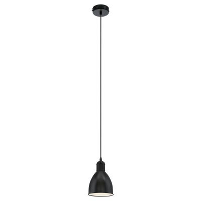Metalowa industrialna lampa wisząca czarna, Lavinio
