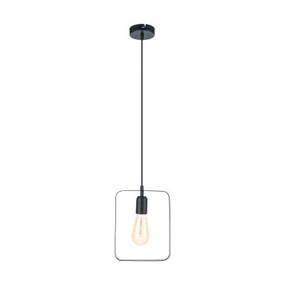 Metalowa retro lampa wisząca czarna, Aida