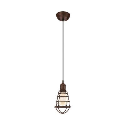 Metalowa vintage lampa wisząca brązowa, Aissa