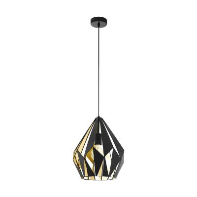 Metalowa nowoczesna lampa wisząca czarna, Acri