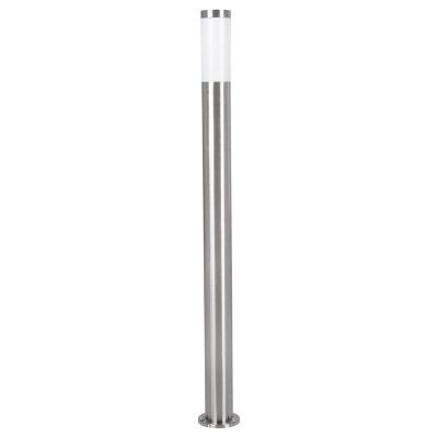 Plastikowa lampa zewnętrzna srebrna, Carlein, IP44