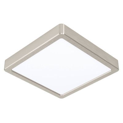 Plastikowa inteligentna lampa sufitowa niklowa, Geraldo, 16,5W, regulowana ciepła do zimnej bieli LED, IP44