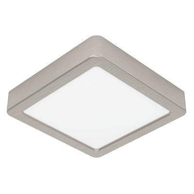 Plastikowy plafon sufitowy niklowy, Geraldo, 11W, 3000K LED