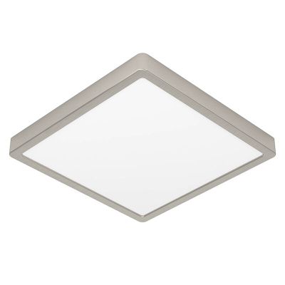 Plastikowy plafon sufitowy niklowy, Geraldo, 20,5W, 3000K LED