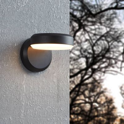 Stalowa lampa zewnętrzna czarna, Gabriella, 3,6W, 3000K LED, IP54