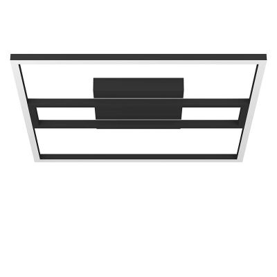 Aluminiowa nowoczesna inteligentna lampa sufitowa czarna, Cecilia, 21W, regulowana ciepła do zimnej bieli LED