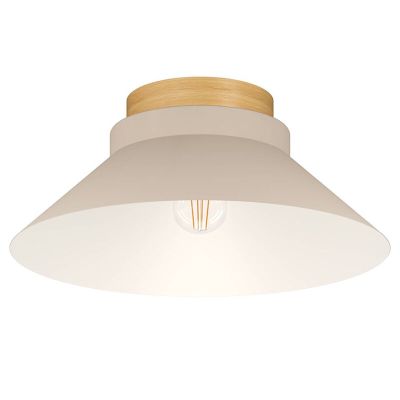Drewniana lampa sufitowa beżowa, Lucy