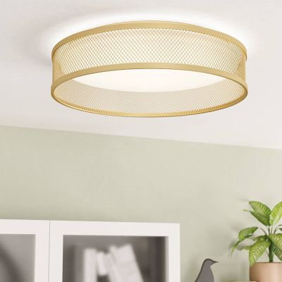 Stalowy plafon sufitowy mosiądz, Jolene, 20W, 3000K LED
