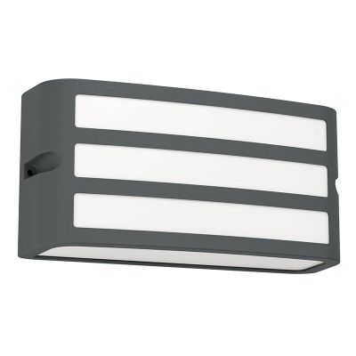 Plastikowa lampa zewnętrzna antracytowa, Cesar, IP54