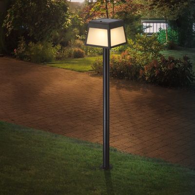 Plastikowa słoneczna lampa dogruntowa czarna, Imelda, 7,5W, 3000K LED, IP65