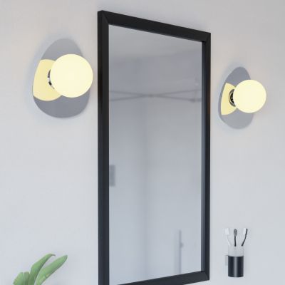 Stalowy nowoczesny kinkiet chromowany, Cornee, 4,2W, 2700K LED, IP44