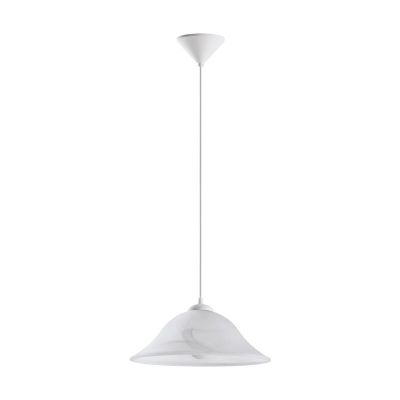 Szklana lampa wisząca biała, Anouar