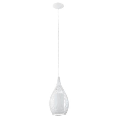 Szklana design lampa wisząca biała, Maritima