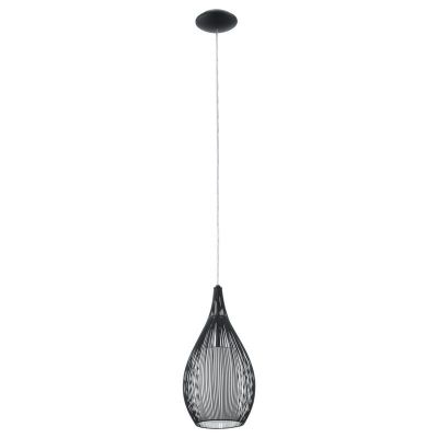 Szklana design lampa wisząca czarna, Maritima