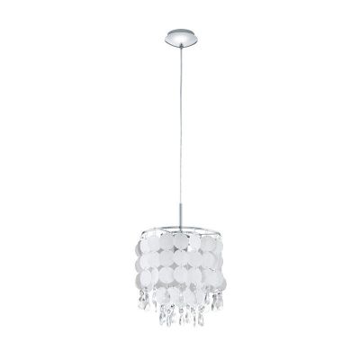 Kryształowa design lampa wisząca chromowana, Ayden