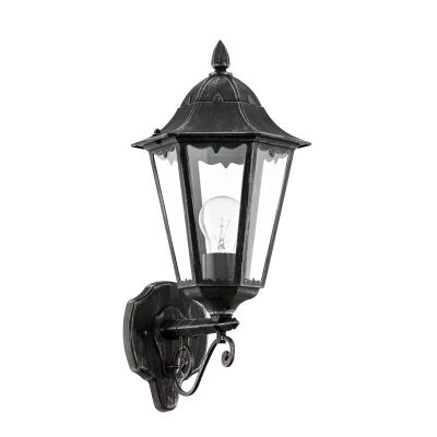 Aluminiowa klasyczna lampa zewnętrzna czarna, Leanna, IP44