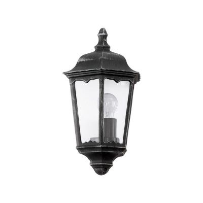 Aluminiowa klasyczna lampa zewnętrzna czarna, Leanna, IP44